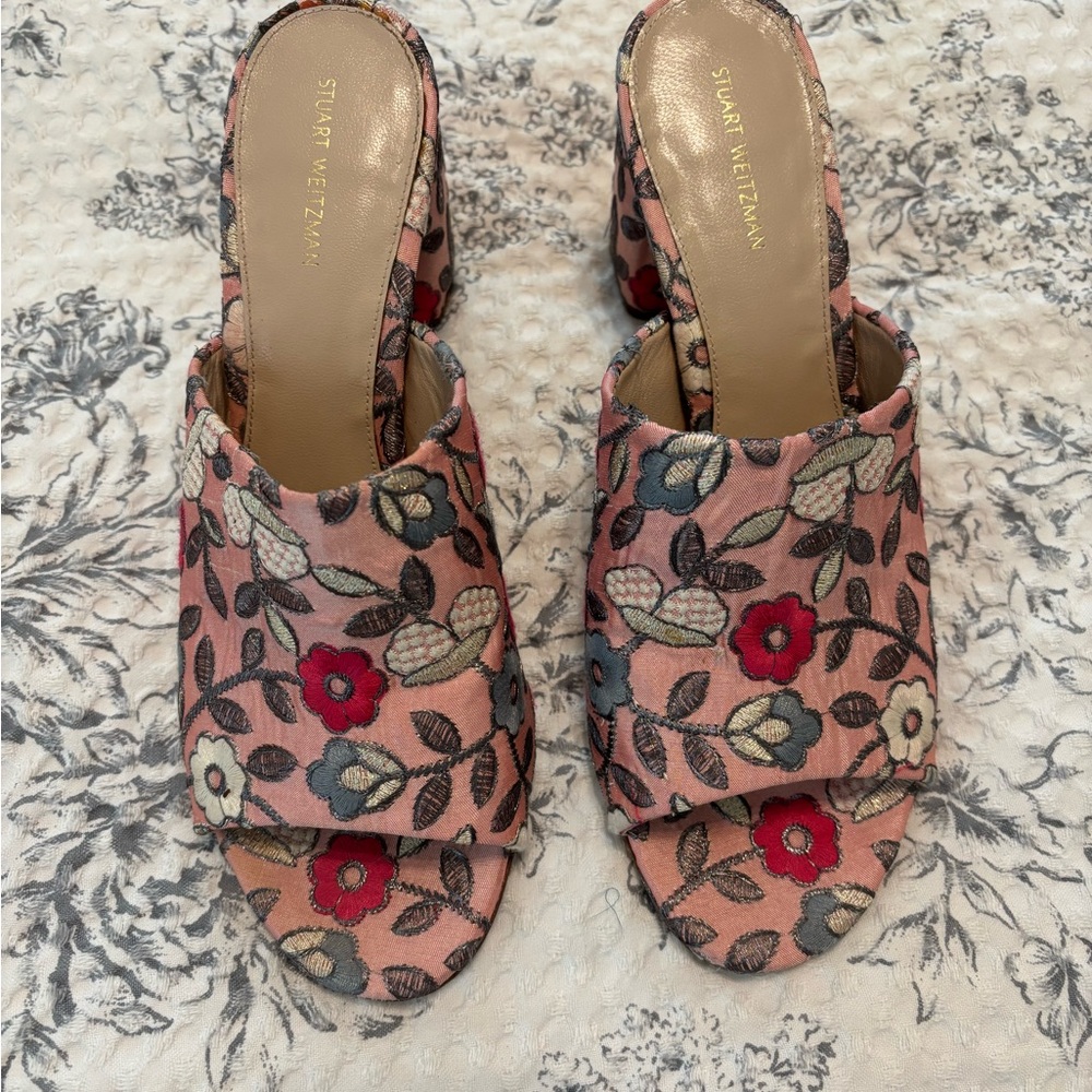 Stuart Weitzman Pink Floral Women's Shoes